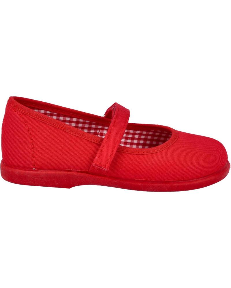 L&R SHOES MERCEDITAS DE LONA MODELO 950 ROJO ROJO