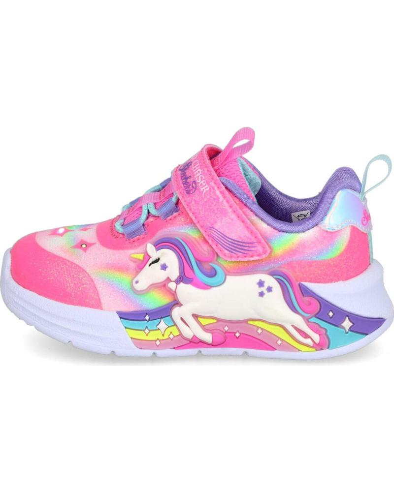 ZAPATILLAS SKECHERS S-LIGHTS UNICORN CHASER 302298 ROSA ROSA