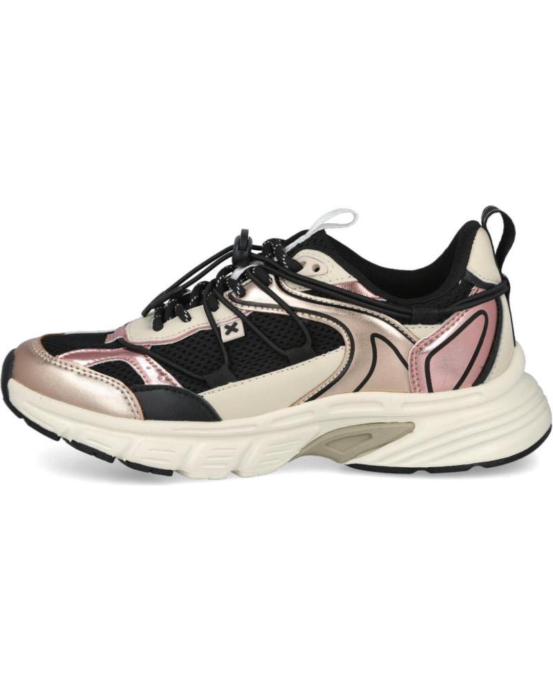 XTI 144534 ZAPATILLAS CASUAL MUJER NEGRO CON DETALLES METALIZADOS NEGRO