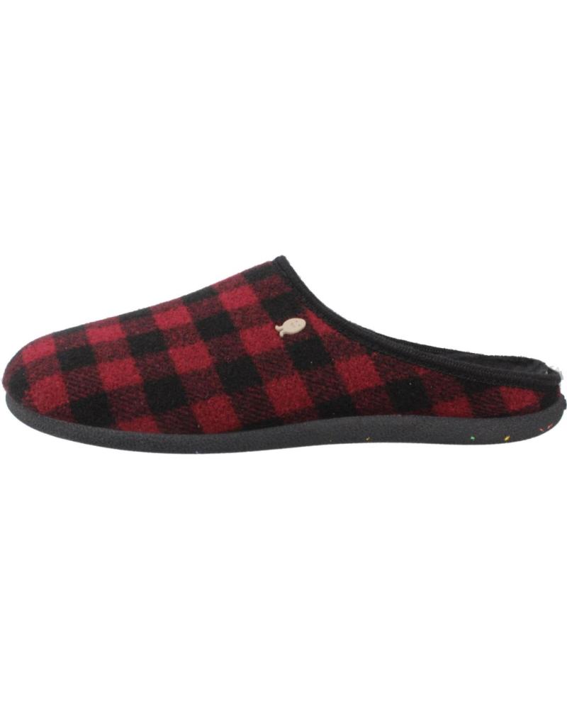 ZAPATILLAS DE CASA SAVANNAH CUADROS HOT POTATOES BURDEOS