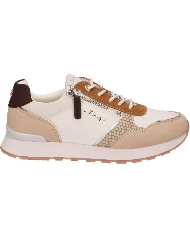 ZAPATILLAS MTNG MURRI 60391 C58430 BEIGE Y CUERO C58430 - MURRI HUESO - LOTTOS CUERO