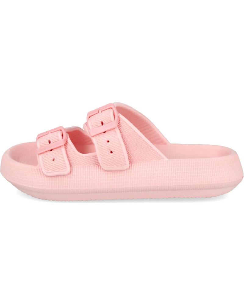 L&R SHOES VG323 CHANCLAS DE PLAYA Y PISCINA CON DOBLE TIRA Y HEBILLAS ROSA ROSA