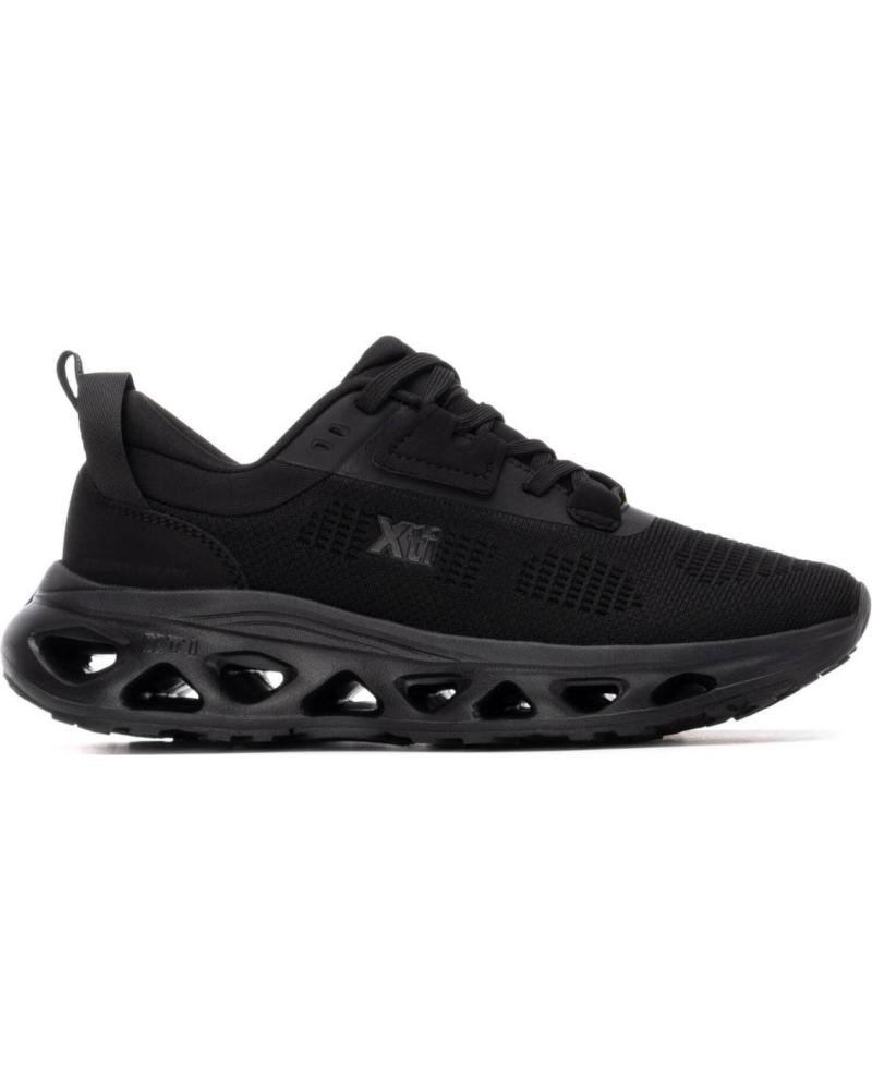 ZAPATILLAS DEPORTIVAS XTI 144543 NEGRO CON SUELA CALADA NEGRO