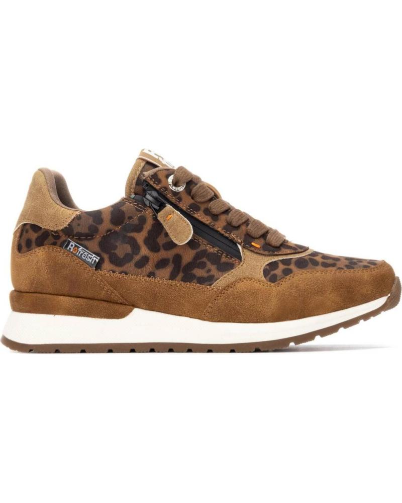 REFRESH ZAPATILLAS CASUAL 172958 CAMEL CON ESTAMPADO ANIMAL CAMEL