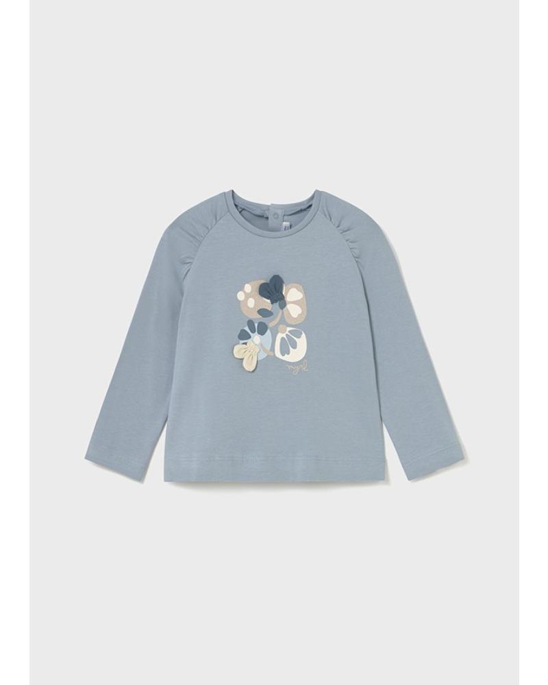 CAMISETA MAYORAL MANGA LARGA ÓPALO AZUL - MODELO 2081-086 AZUL