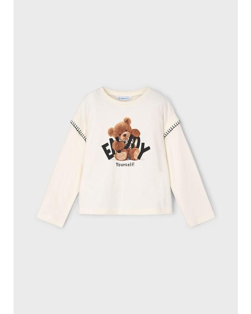 MAYORAL CAMISETA MANGA LARGA OSO MACCHI BEIG 4012010 BEIG