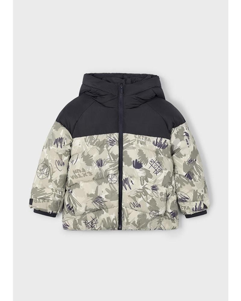 MAYORAL CHAQUETÓN ESTAMPADO SOMBRA NEGRO - REF. 4417-061 NEGRO