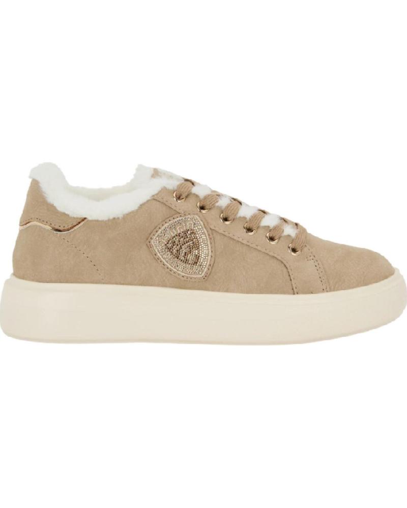 ZAPATILLAS BLAUER VENUS F5VENUS05-NUB BEIGE CON INTERIOR DE BORREGO MARRóN