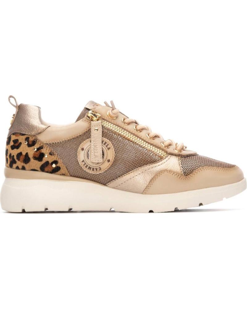 ZAPATILLAS DEPORTIVAS CARMELA 162513 ANIMAL PRINT METALIZADO BEIGE BEIGE