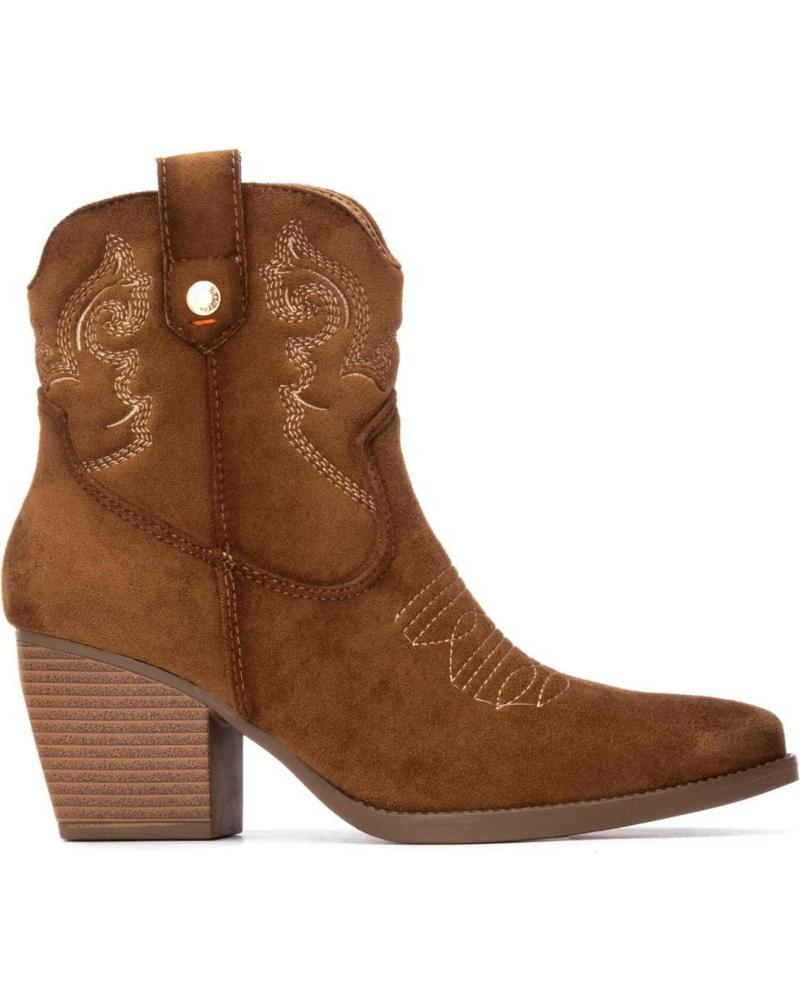 BOTINES COWBOY REFRESH 173014 CAMEL CON BORDADOS WESTERN CAMEL