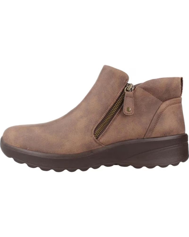Skechers Botines Planos para Mujer Lovely Vibe Fall In Bloom Chocolate