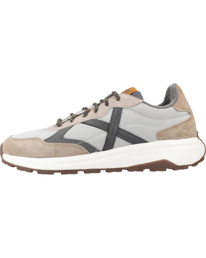 ZAPATILLAS MUNICH BABEL 09 TRAINER HOMBRE GRIS Y MARRÓN GRIS