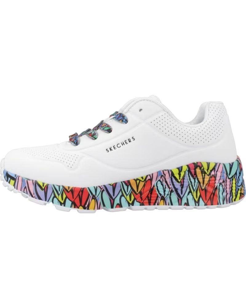 Skechers Uno Lite Subtle Love 314088L-WMLT Zapatillas Blancas Multitrim Wmlt