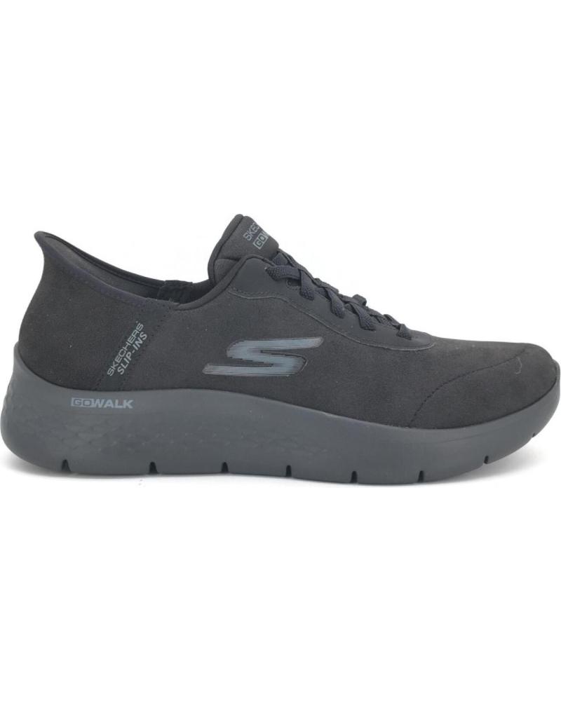 SKECHERS GO WALK FLEX 216326-BBK ZAPATILLAS CASUAL HOMBRE NEGRO NEGRO