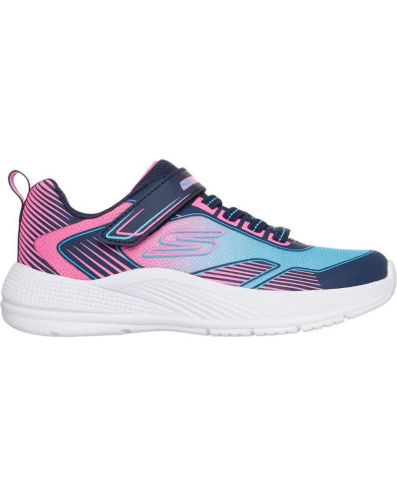 SKECHERS MICROSPEC ADVANCE ZAPATILLAS AZUL ROSA | MODELO 303657L-NVMT NAN