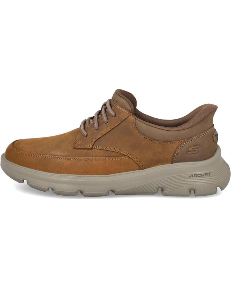 ZAPATILLAS CASUAL SKECHERS 205517 CON CORDONES TAUPE TAUPE