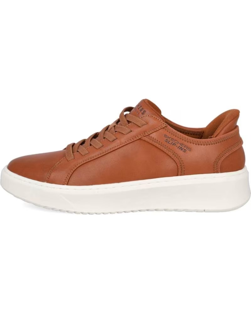 Skechers Slip-ins Court Break 070-040919 Marrón Hombre Cognac – imagen 4