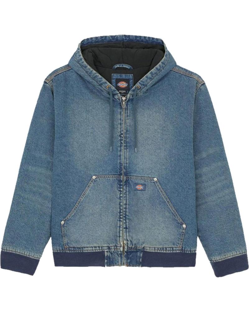 CHAQUETA CON CAPUCHA DICKIES HILHAM HOODED JACKET KHAKI TINTED BLUE NAN