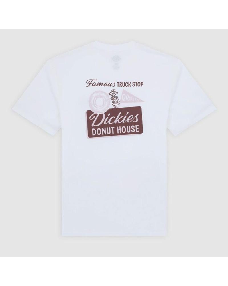 DICKIES CAMISETA DONUT HOUSE SS BLANCA BLANCO