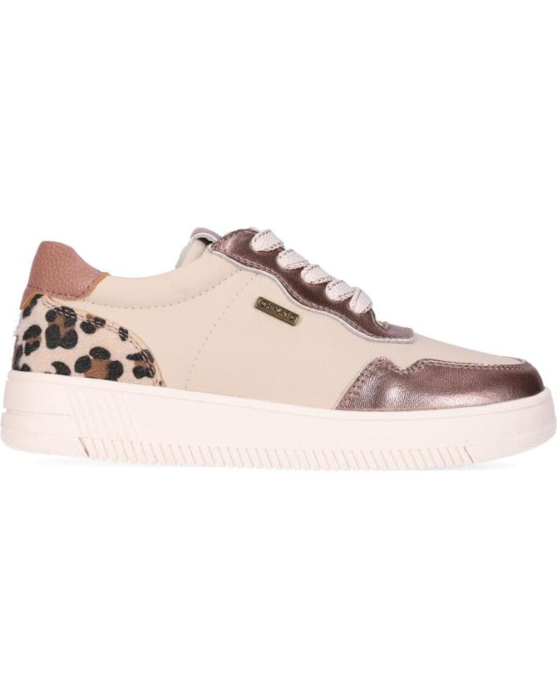 ZAPATILLAS CASUAL CHIKA10 SUGUS 01 BEIGE CON ANIMAL PRINT BEIG-BEIGE