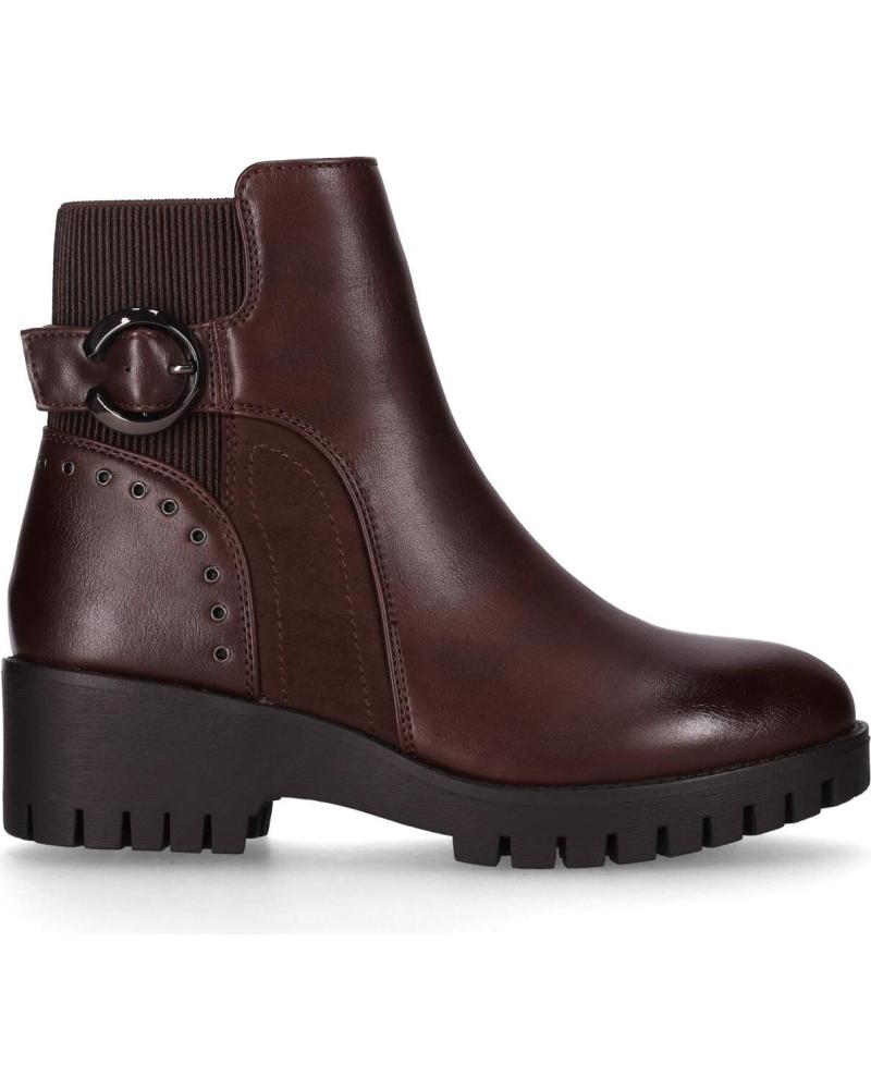 BOTINES CHIKA10 CARNAVALES 12 MARRÓN CON HEBILLA DECORATIVA MARRON-BROWN