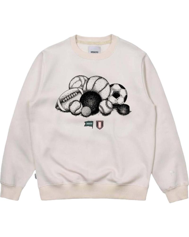 SUDADERA WEMOTO CON ESTAMPADO GRÁFICO BEIGE