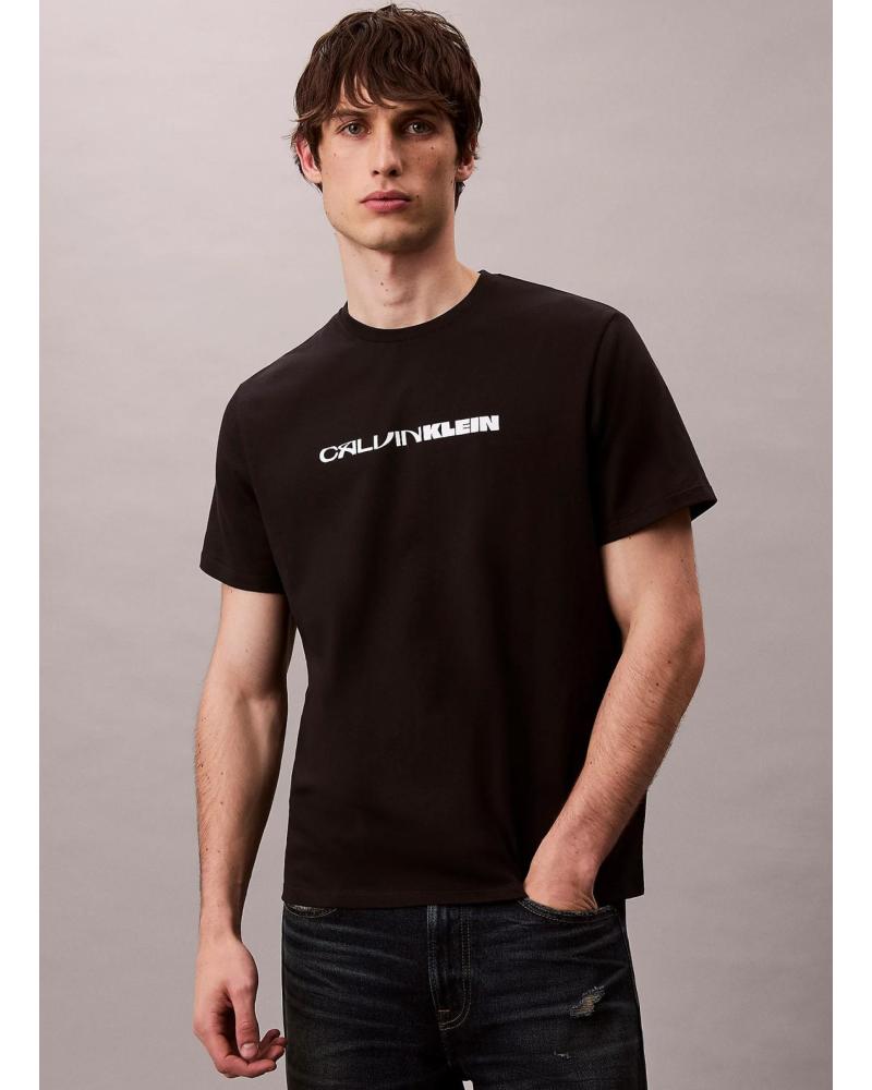 CAMISETA GRÁFICA CALVIN KLEIN CK STACK NEGRO SS 20S NEGRO