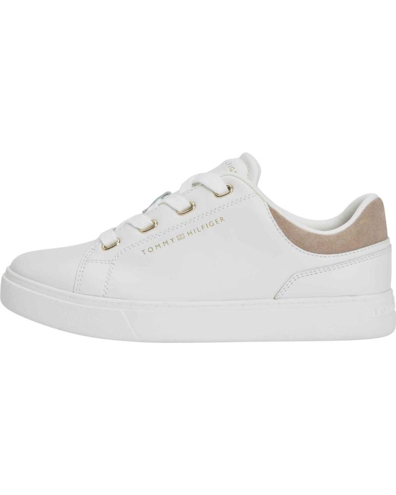 TOMMY HILFIGER ZAPATILLAS CASUAL CUPSOLE FW08816 BLANCO BEIGE