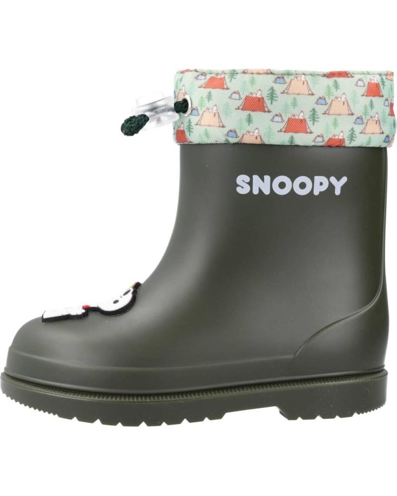 BOTAS DE AGUA IGOR W10277 VERDE KAKI SNOOPY KAKI