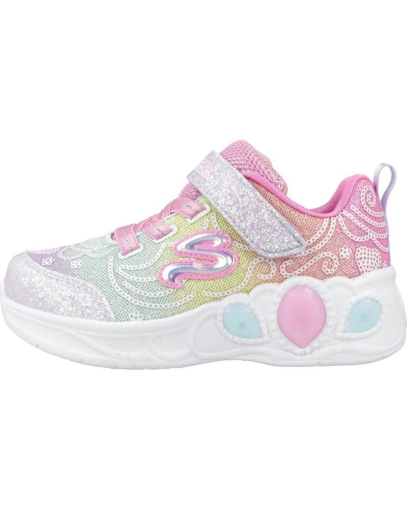 SKECHERS PRINCESS WISHES MULTICOLOR MLT - ZAPATILLAS INFANTILES CON LUCES PARA NIÑA MLT