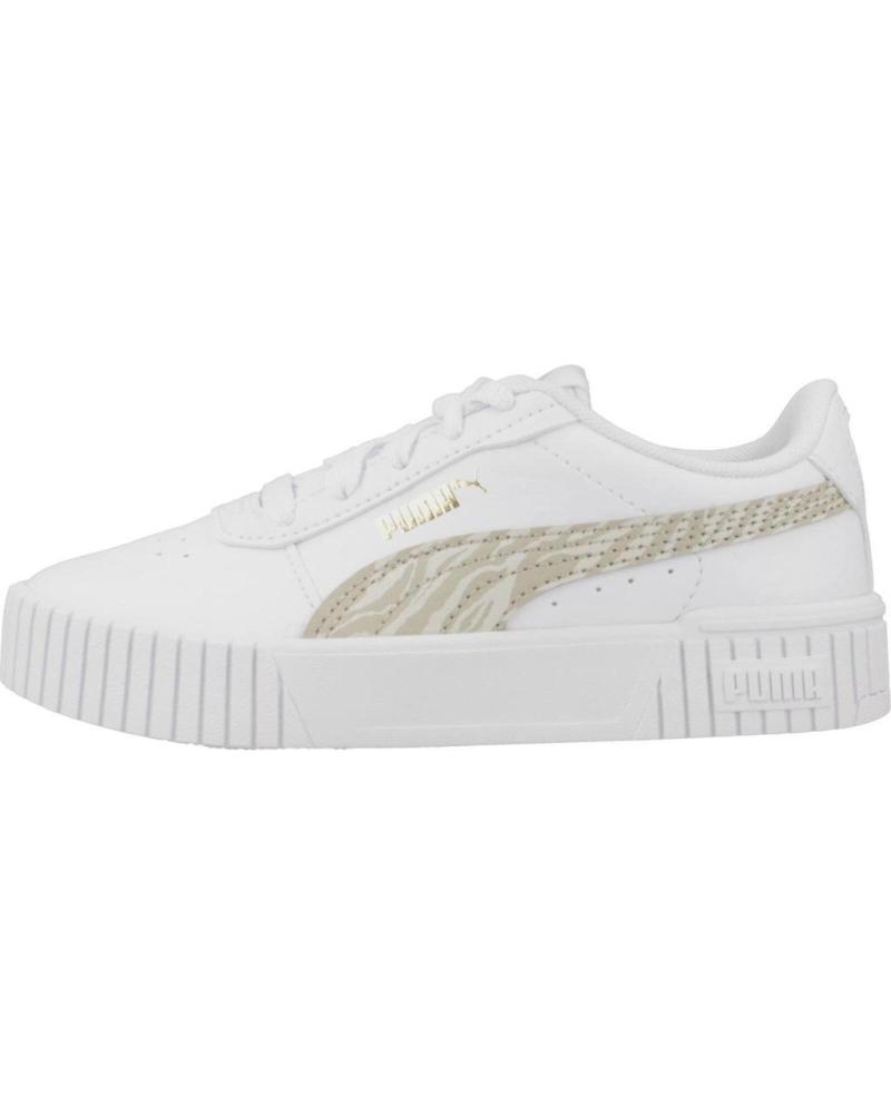 PUMA CARINA 2.0 ZEBRA PS - ZAPATILLAS BLANCAS INFANTILES BLANCO