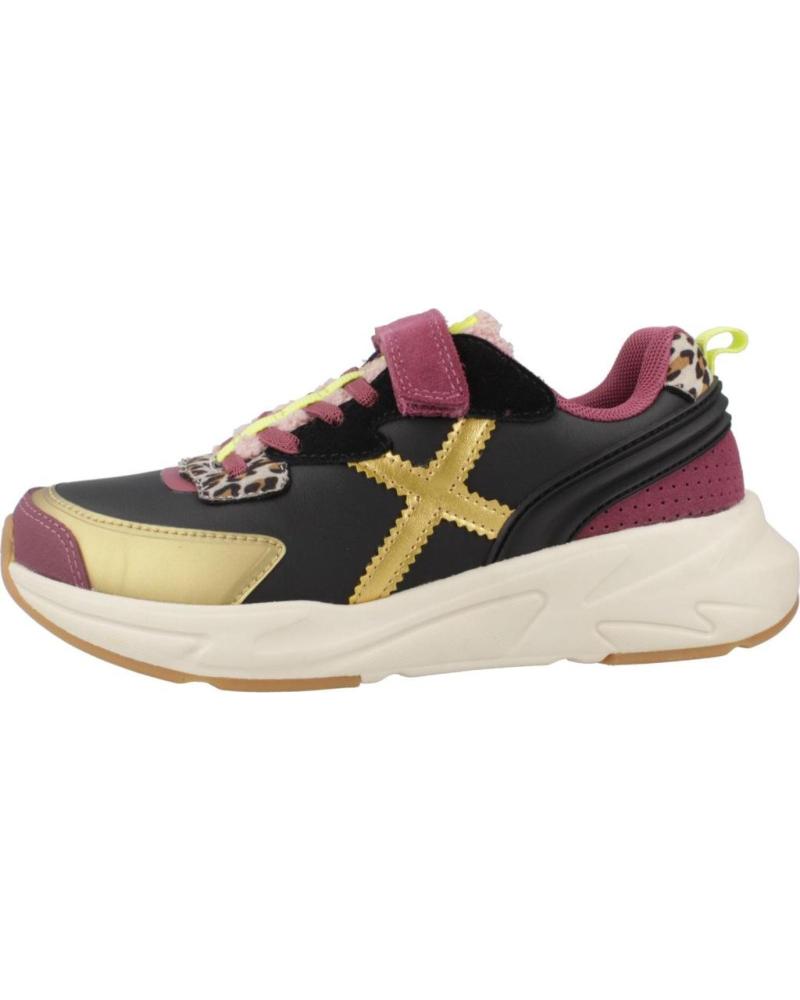 ZAPATILLAS MUNICH MINI TRACK VCO 8890098 NEGRO ANIMAL PRINT PARA NIÑA NEGRO