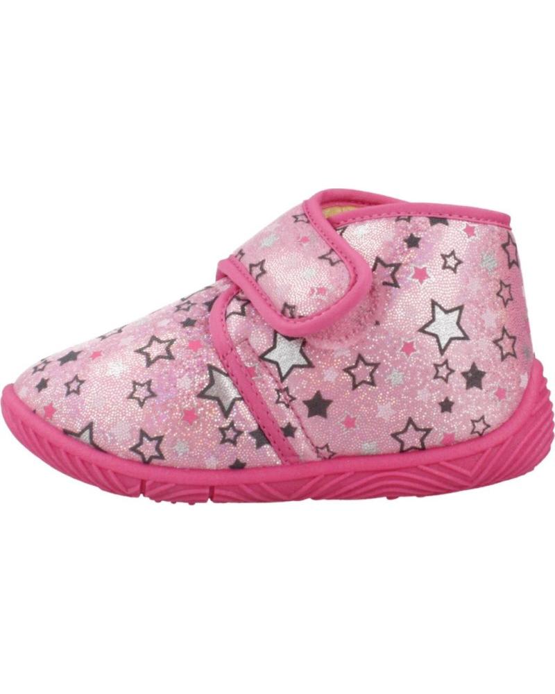 ZAPATILLAS DE CASA CHICCO ANKLE BOOT TULIP ROSA 150 CON ESTAMPADO DE ESTRELLAS 150