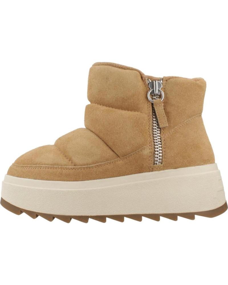 BOTINES ASH MALICAB ACOLCHADOS EN PIEL COLOR MARRÓN CAMEL CAMEL