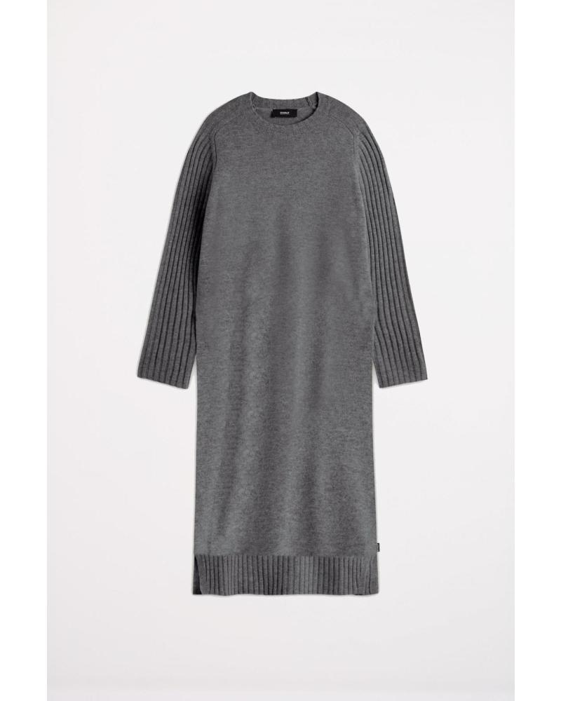 VESTIDO DE PUNTO ECOALF EUCALIPTO GRIS SOSTENIBLE PARA MUJER GREY