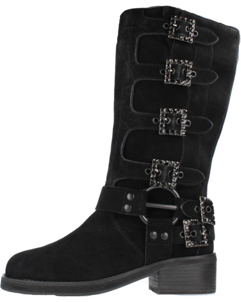 BOTAS ALMA EN PENA BIKER ALTAS HEBILLAS I240802 NEGRO BLACK