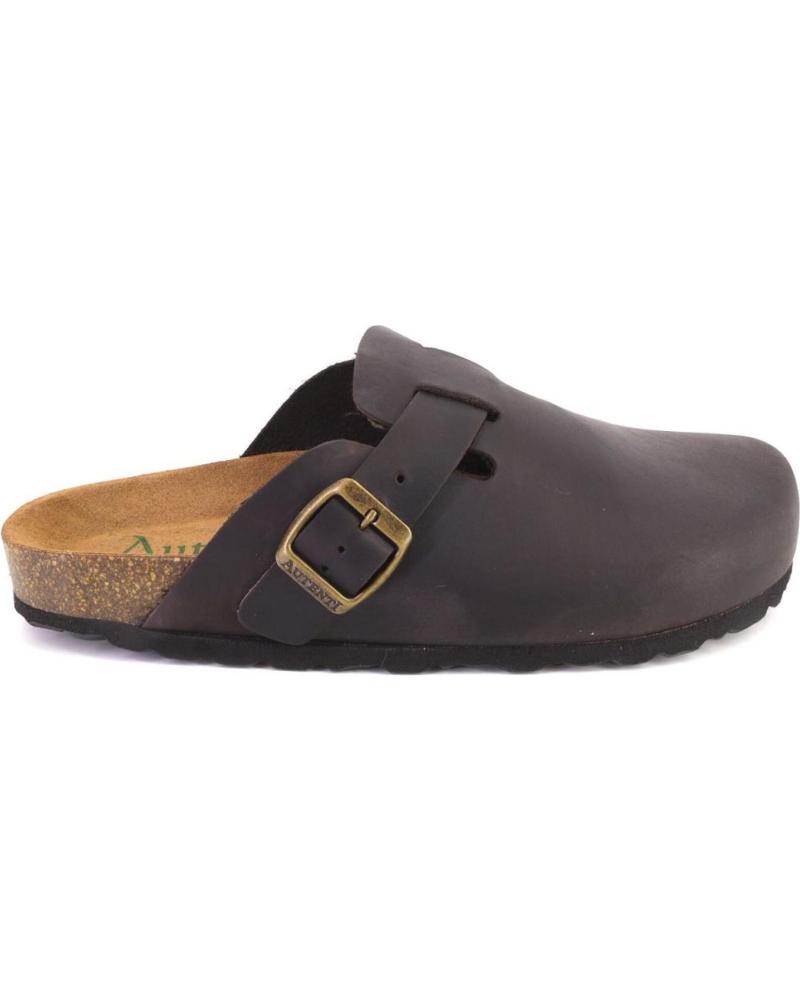 AUTENTI 355SPRINTER ZUECOS MULES DE PIEL MARRÓN MARRON