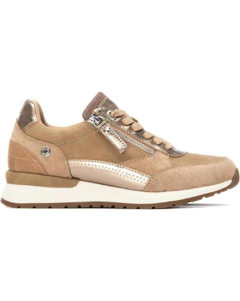 REFRESH 172959 - ZAPATILLAS DEPORTIVAS CASUAL BEIGE CON CREMALLERA BEIGE