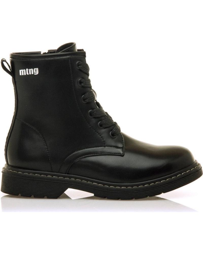 MTNG BOTAS MILITARES 48092 NEGRAS CON CORDONES Y CREMALLERA NEGRO
