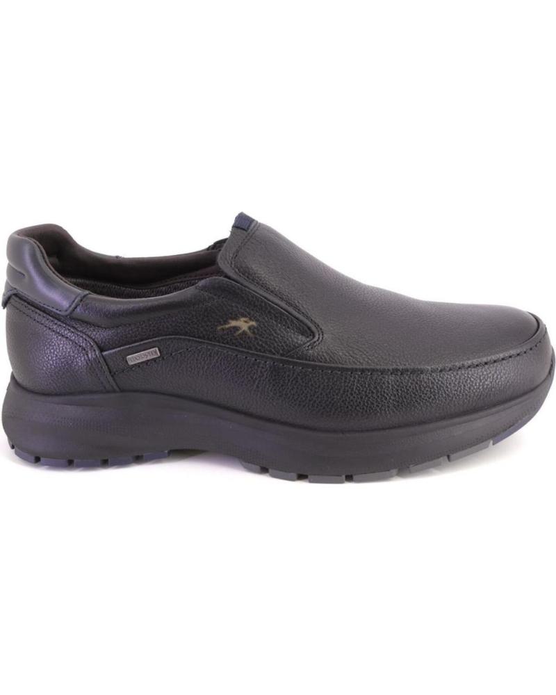 MOCASINES FLUCHOS F2064 DE PIEL NEGRA NEGRO