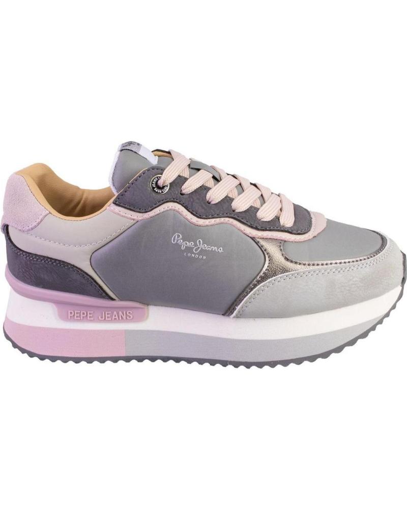 ZAPATILLAS CASUAL PEPE JEANS PLS600007 GRIS Y ROSA GRIS Y ROSA