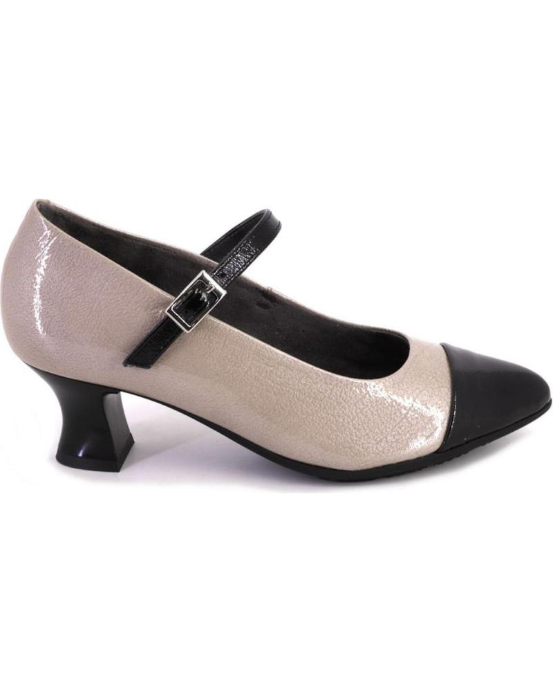 MERCEDITAS PITILLOS 10851 BICOLORES MARY JANES NEGRO Y BEIGE NEGRO Y BEIGE