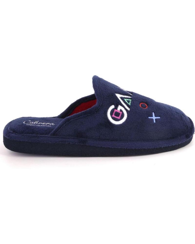 ZAPATILLAS DE CASA CABRERA 2932 AZUL MARINO CON DISEÑO GAMER AZUL MARINO