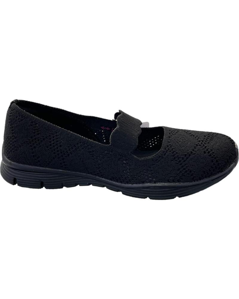 BAILARINAS SKECHERS SEAGER-CASUAL PARTY 158110 NEGRO