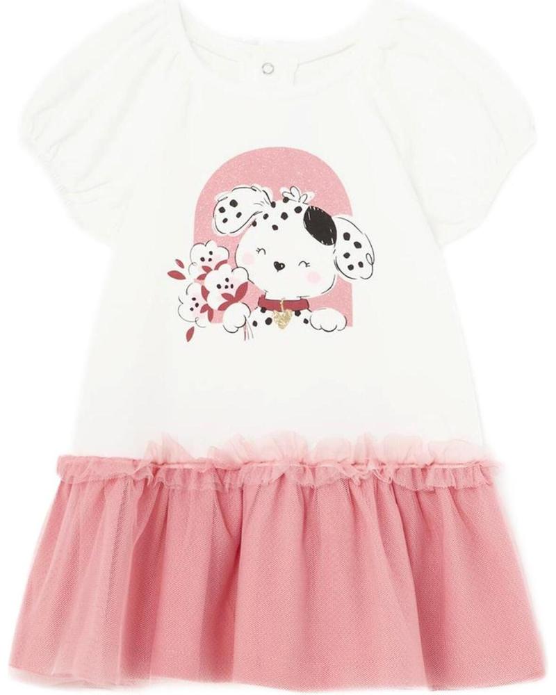 MAYORAL VESTIDO COMBINADO TUL ROSA MODELO 1925 ROSA