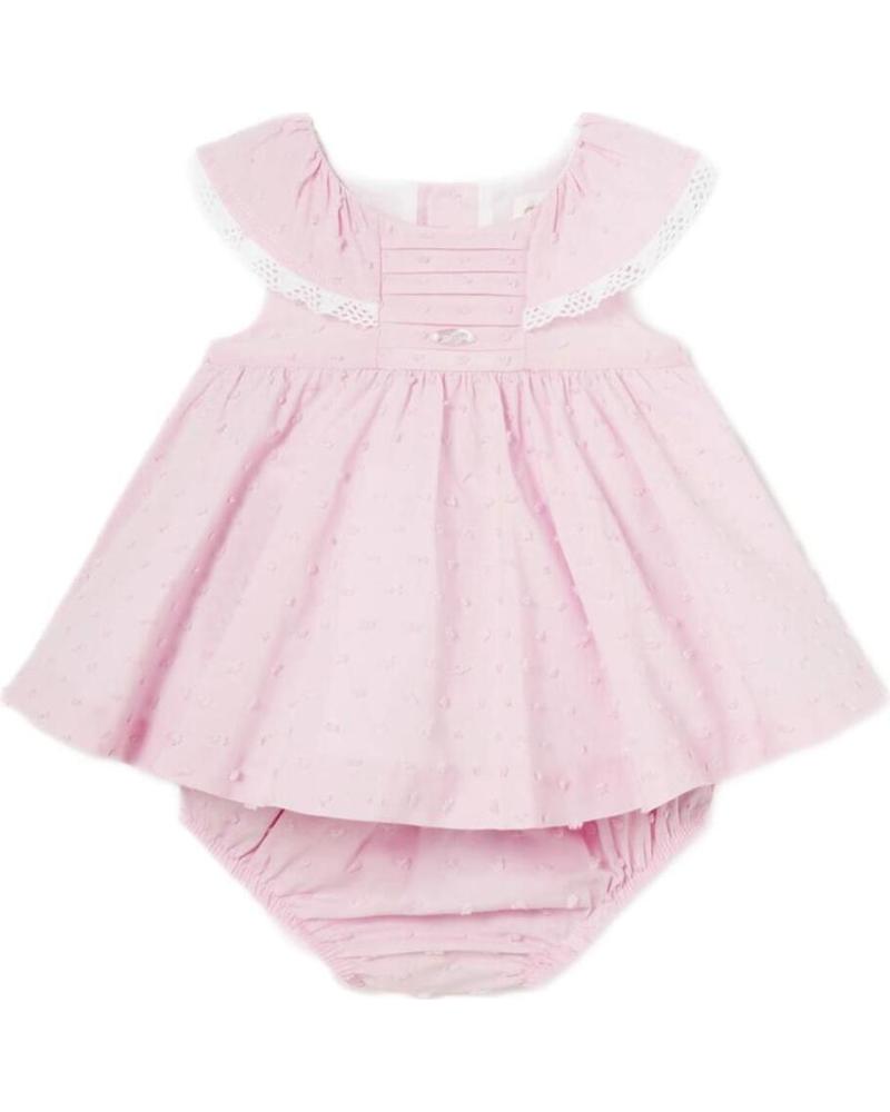 MAYORAL VESTIDO PLUMETI 1805 ROSA CON BRAGA A JUEGO ROSA
