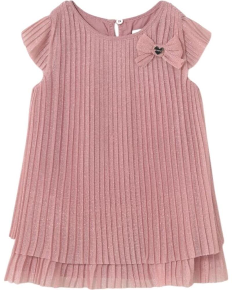 VESTIDO DE TUL PLISADO MAYORAL 1907 PARA BEBÉ NIÑA - ROSA ROSA