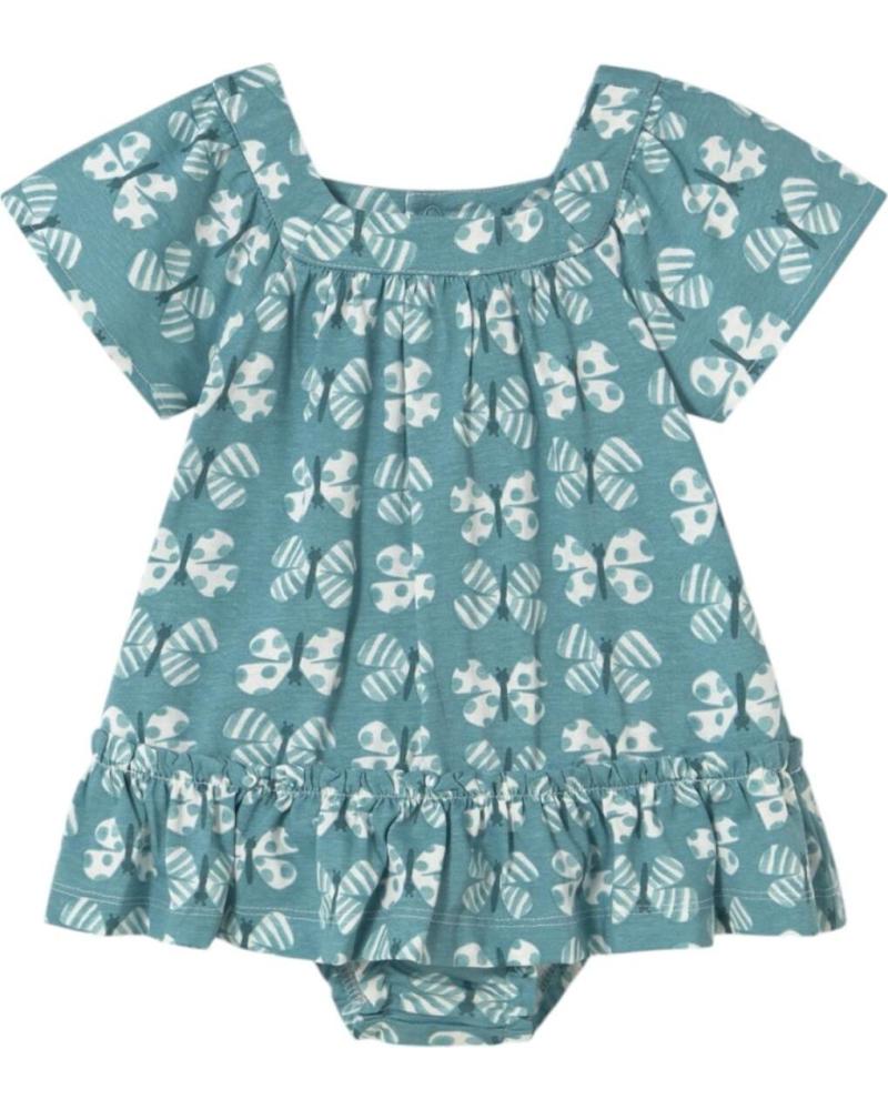 MAYORAL VESTIDO 1916 CON CUBREPAÑAL ESTAMPADO FLORAL VERDE VERDE