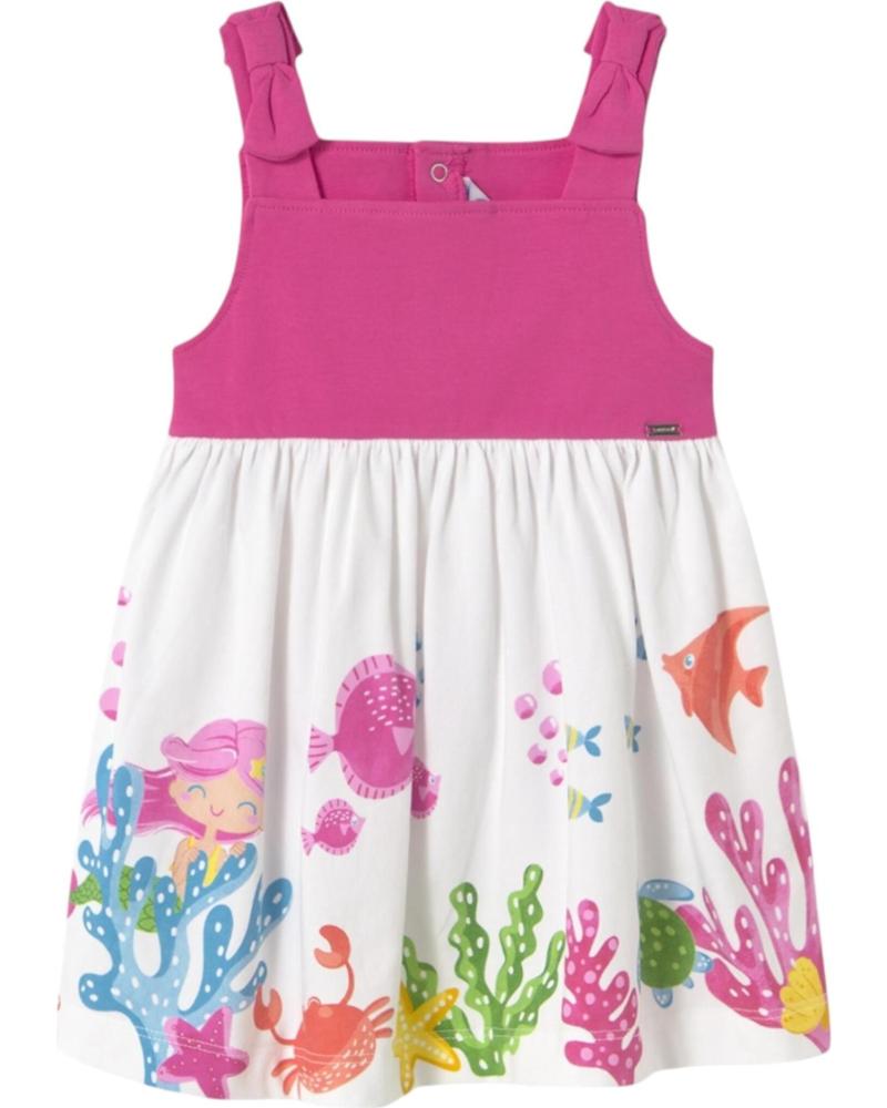 VESTIDO DE PUNTO MAYORAL 1924 ESTAMPADO MARINO ROSA ROSA