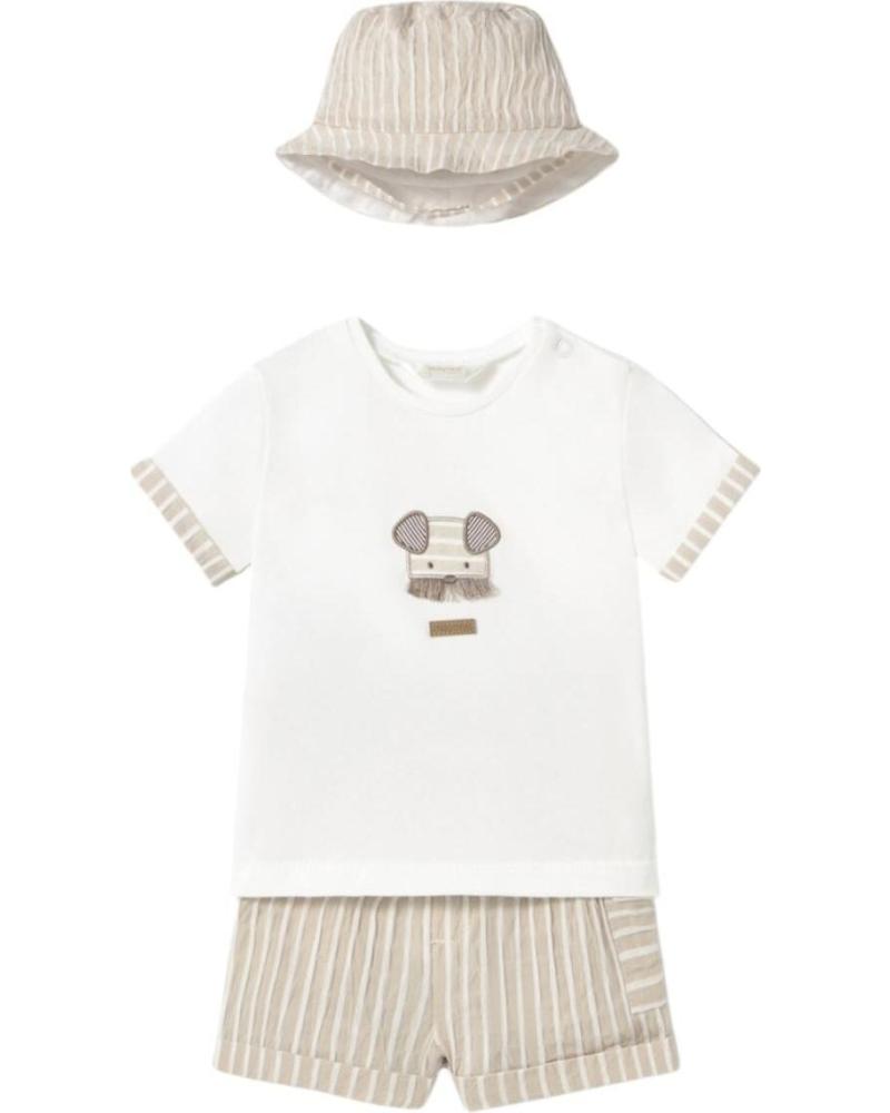 MAYORAL CONJUNTO 3 PIEZAS MODELO 1201 BEIGE PARA BEBÉ BEIGE